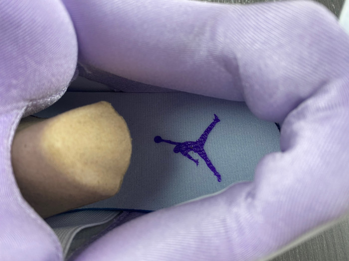 Air Jordan 4 White and Purple CT8527-105