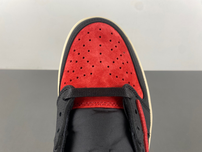 Travis Scott x Air Jordan 1 Low OG Black Red DM7866-061