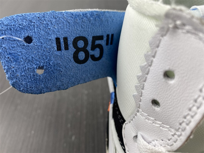 OFW x Air Jordan 1 blue white AQ0818-168