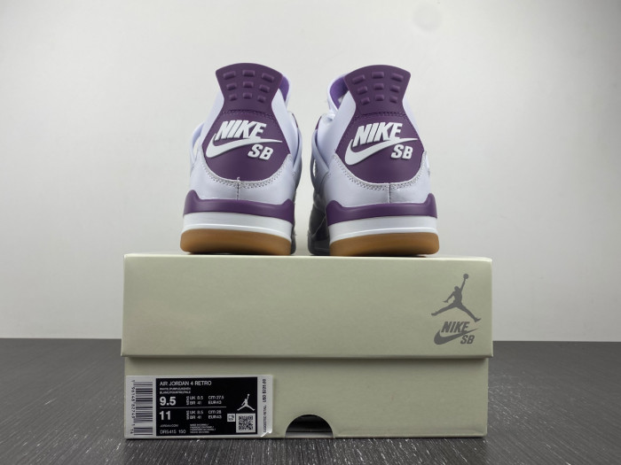 Nike SB x Air Jordan 4 Purple and White DR5415-150