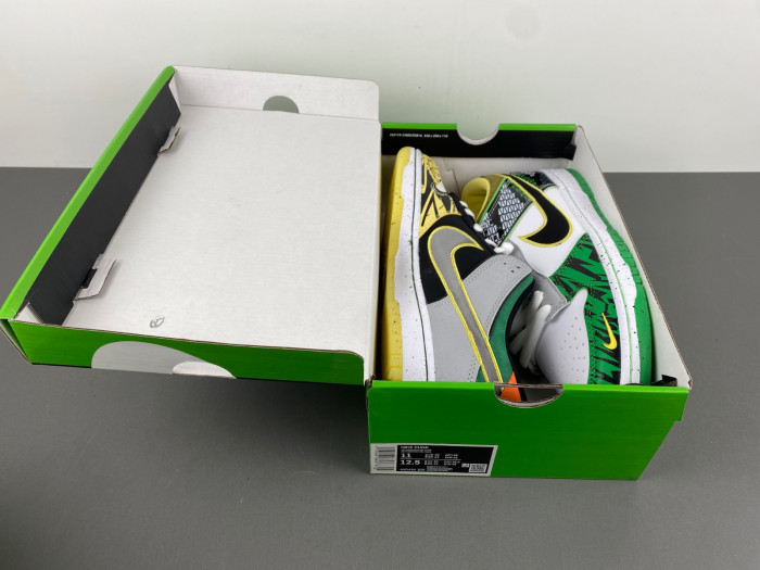 Nike Dunk Low What The Duck Away University Of Oregon Pe Hv1454-100