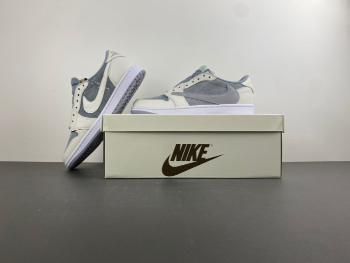 Travis Scott x Air Jordan 1 Low "Medium Olive"HQ2004-400