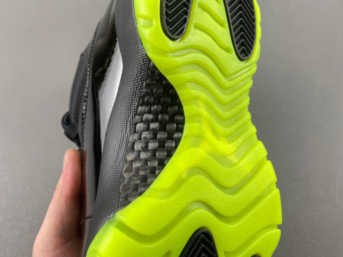 Air Jordan 11 GS Black/Barely Volt IB1378-001