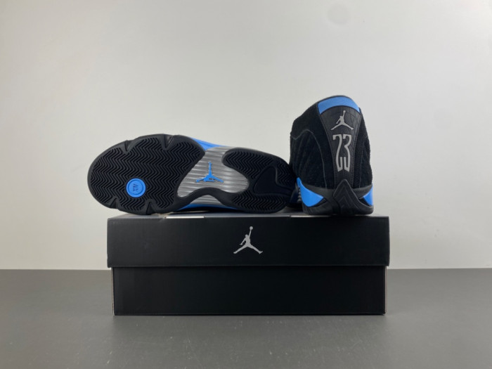 Air Jordan 14 "Black/University Blue" 487471-002