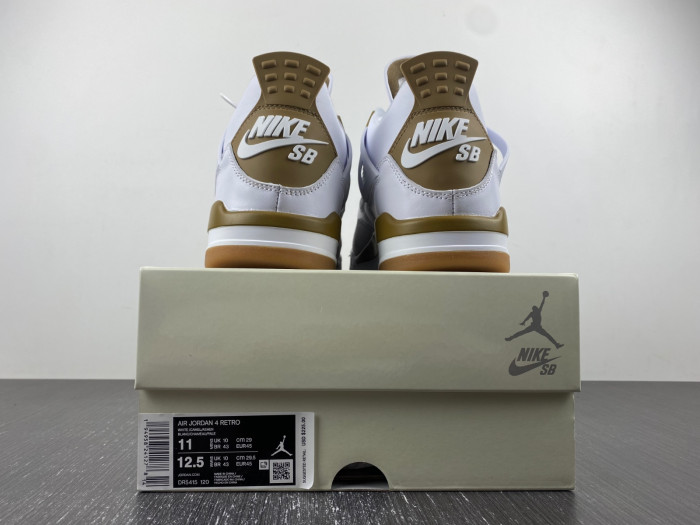 Nike SB x Air Jordan 4 Yellow and White DR5415-120