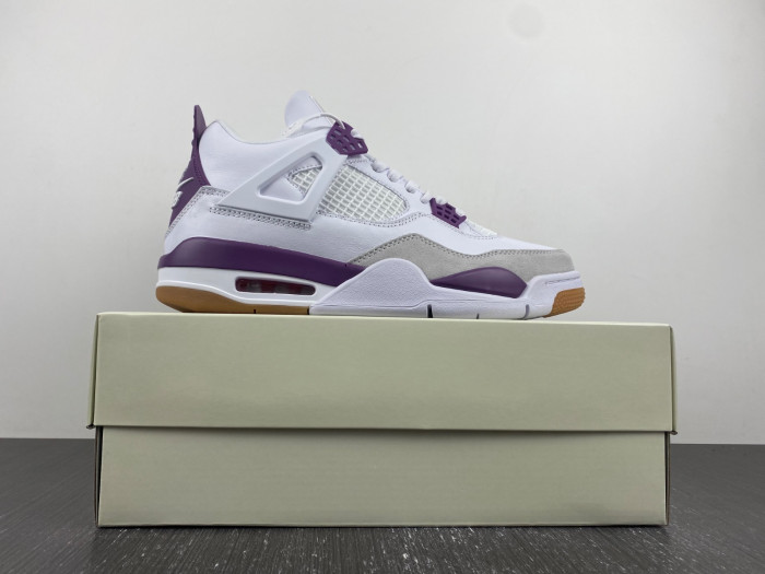 Nike SB x Air Jordan 4 Purple and White DR5415-150