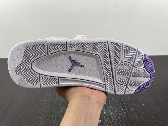 Air Jordan 4 White and Purple CT8527-105