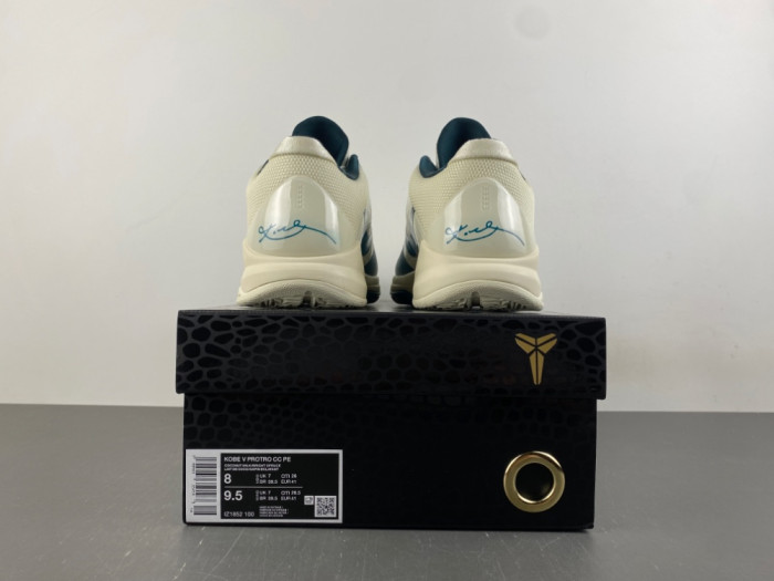 Nike Kobe 5 Protro Caitlin Clark Coconut Milk Spruce IZ1852-100