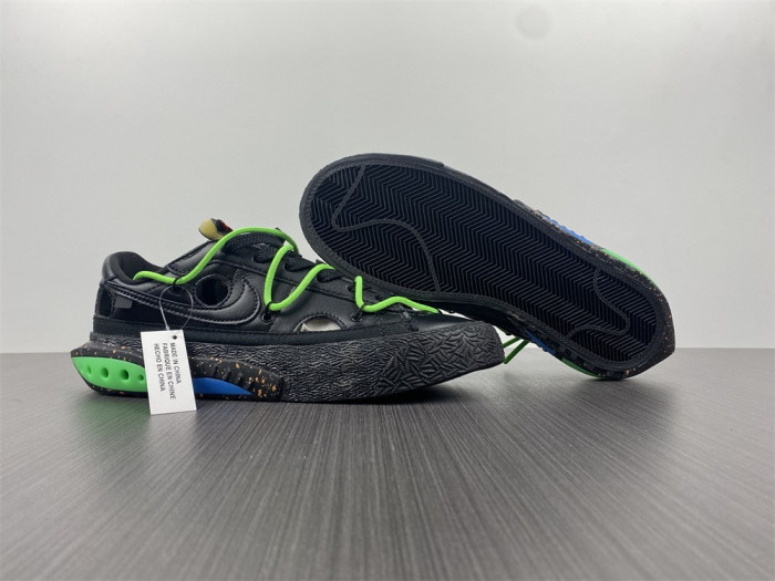 OFW x Nike Blazer Low Black Green DH7863-001