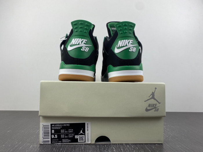 Nike SB x Air Jordan 4 Black and Green DR5415-030
