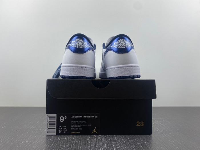 Air Jordan 1 Retro Low Metallic Blue 705329-106