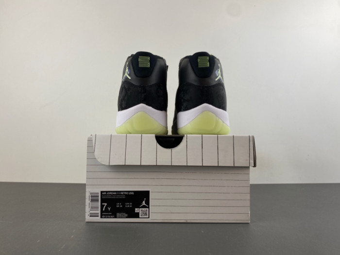 Air Jordan 11 Retro Black Barely Volt - IB1378-001