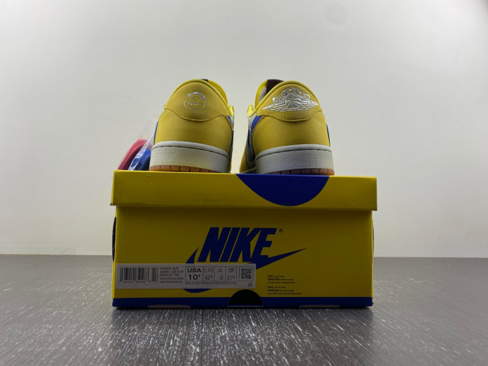 Travis Scott x Air Jordan 1 Low OG Canary DZ4137-700