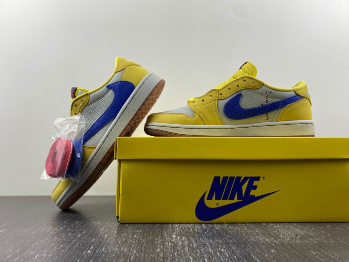 Travis Scott x Air Jordan 1 Low OG Canary DZ4137-700