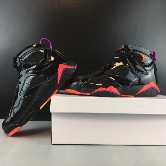 AIR JORDAN 7 RETRO BLACK PATENT 313358-006