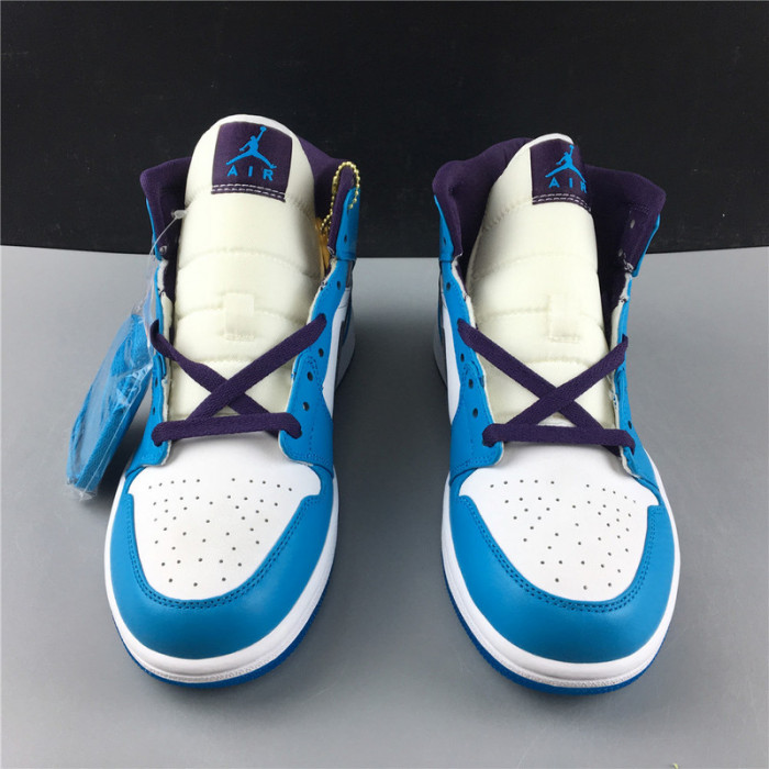 Jordan 1 Mid Hornets 554724-415