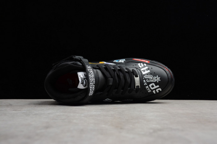 air force 1 mid S*p*e nba black aq8017-001