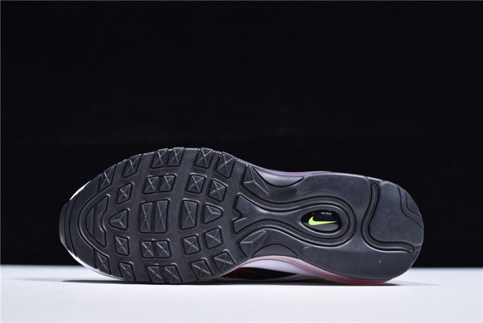 NIKE AIR MAX 97 GS Kie Ney AMAX 97 GS WHITE/RUSH PINK/BLACK/VOLT CJ9978-100