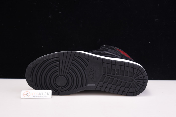 Air Jordan 1 Black Satin Gym Red 555088-060