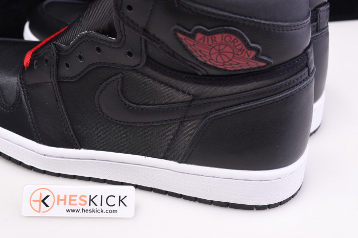 Air Jordan 1 Black Satin Gym Red 555088-060