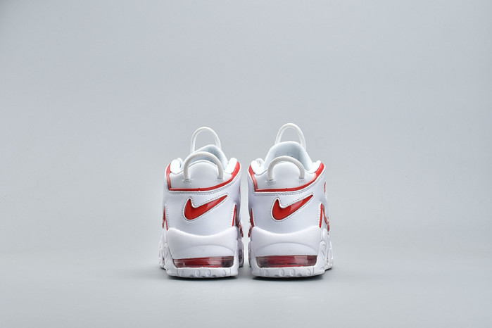 NIKE Air More Uptempo White Varsity Red Outline 921948-102