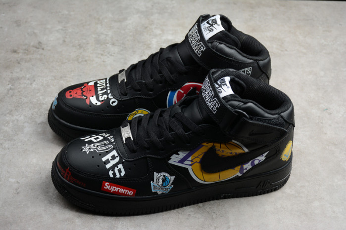 air force 1 mid S*p*e nba black aq8017-001