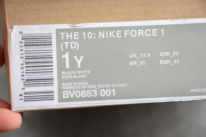 Air Force 1 Low OFW Black (TD) BV0853-001