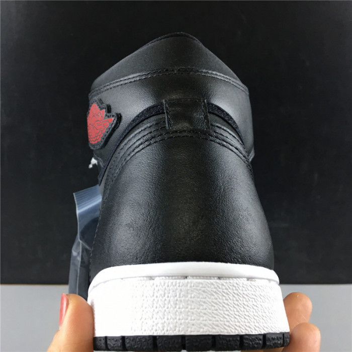 Air Jordan 1 Black Satin Gym Red 555088-060