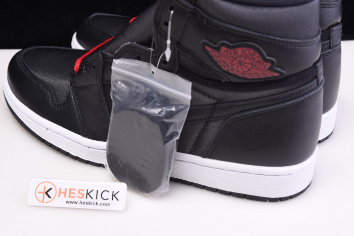 Air Jordan 1 Black Satin Gym Red 555088-060