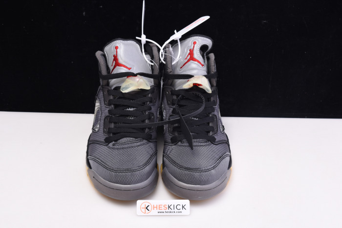 Air Jordan 5 Retro OFW Black/Muslin-Fire Red CT8480-001