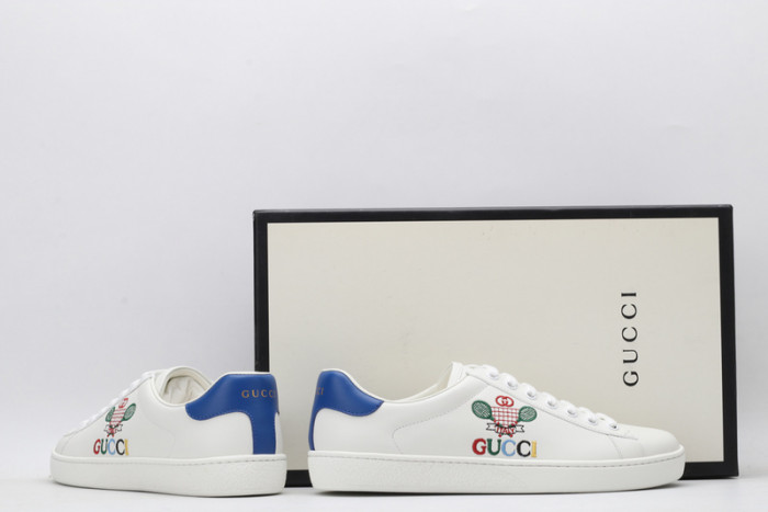 Gu66 Ace Embroidered Low-Top Sneaker 603696 AY070 9096