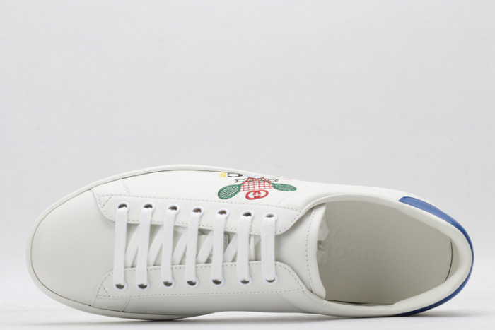 Gu66 Ace Embroidered Low-Top Sneaker 603696 AY070 9096