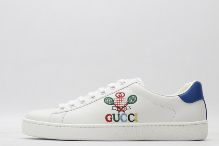 Gu66 Ace Embroidered Low-Top Sneaker 603696 AY070 9096