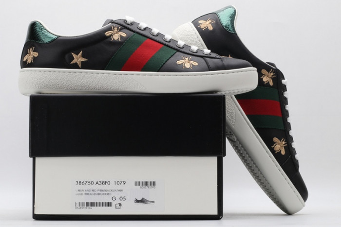 Gu66 Ace Embroidered Low-Top Sneaker 386750 A38F0 1079
