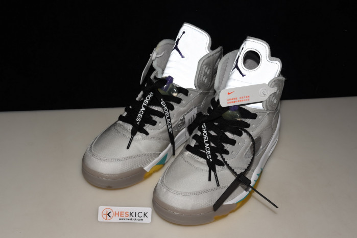 Air Jordan 5 OFW GREY GREEN CT8480-105