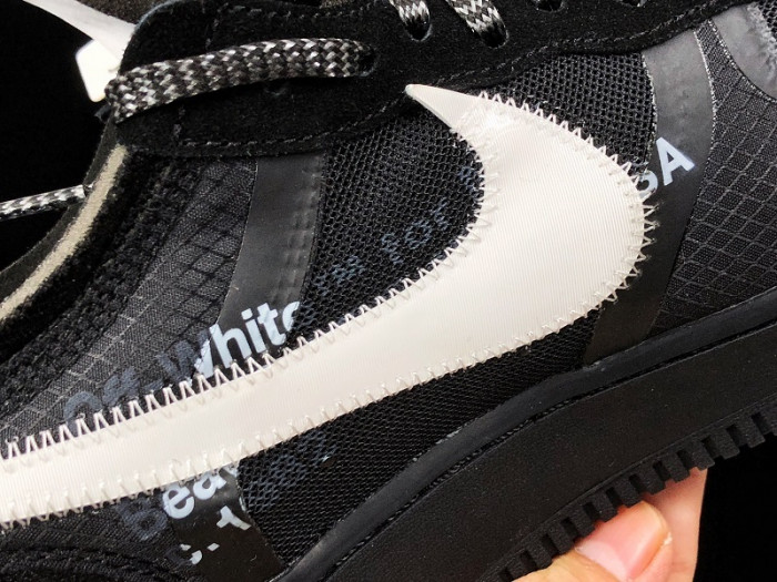 NikeAir Force 1 Low OFW Black White AO4606-001