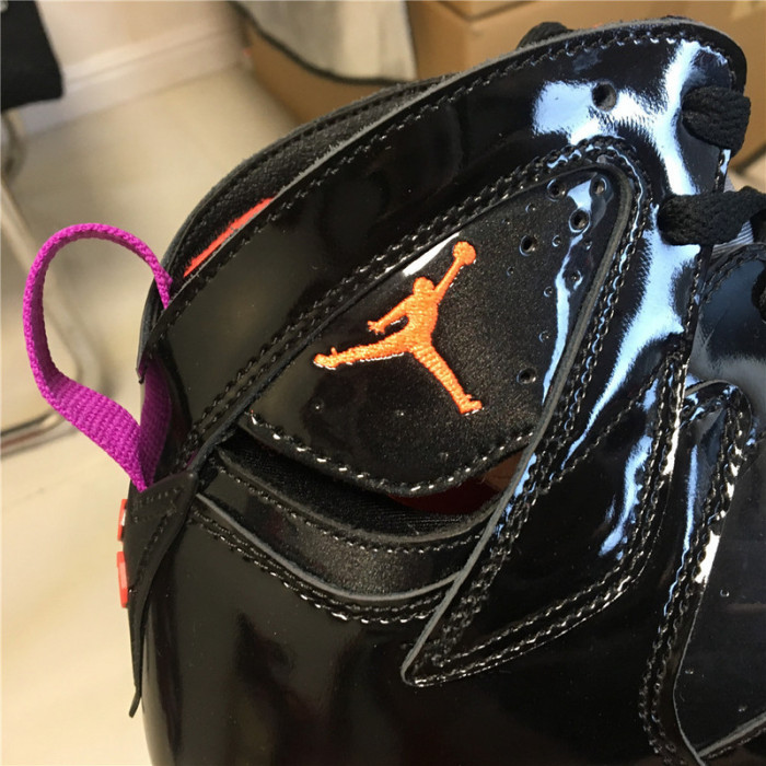 AIR JORDAN 7 RETRO BLACK PATENT 313358-006