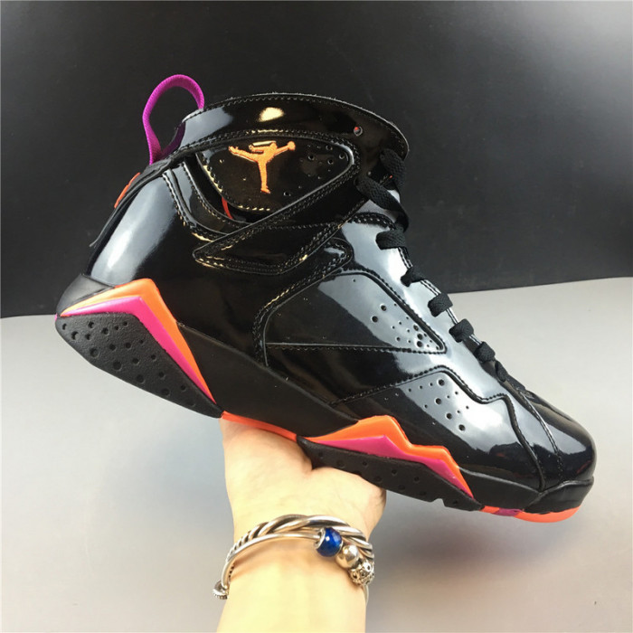AIR JORDAN 7 RETRO BLACK PATENT 313358-006