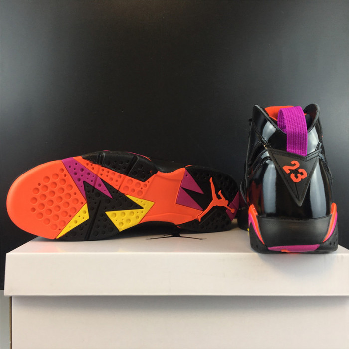 AIR JORDAN 7 RETRO BLACK PATENT 313358-006