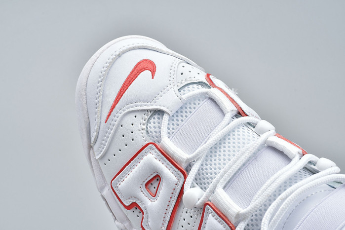 NIKE Air More Uptempo White Varsity Red Outline 921948-102