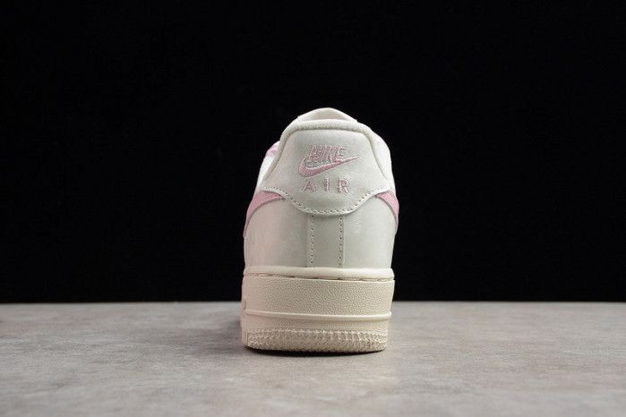 NIKE AIR FORCE ONE 1 LOW SAIL ARTIC PINK SATIN GS WOMENS 314219-130