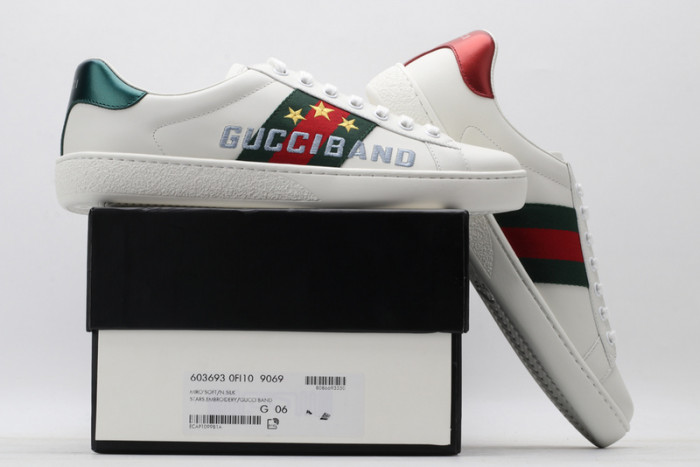 Gu66 Ace Embroidered Low-Top Sneaker 603693 0FI10 9069