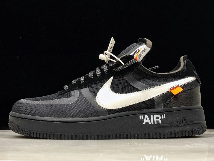 NikeAir Force 1 Low OFW Black White AO4606-001