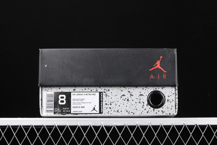 Jordan 4 Retro NRG Raptors court purple red AQ3816-065