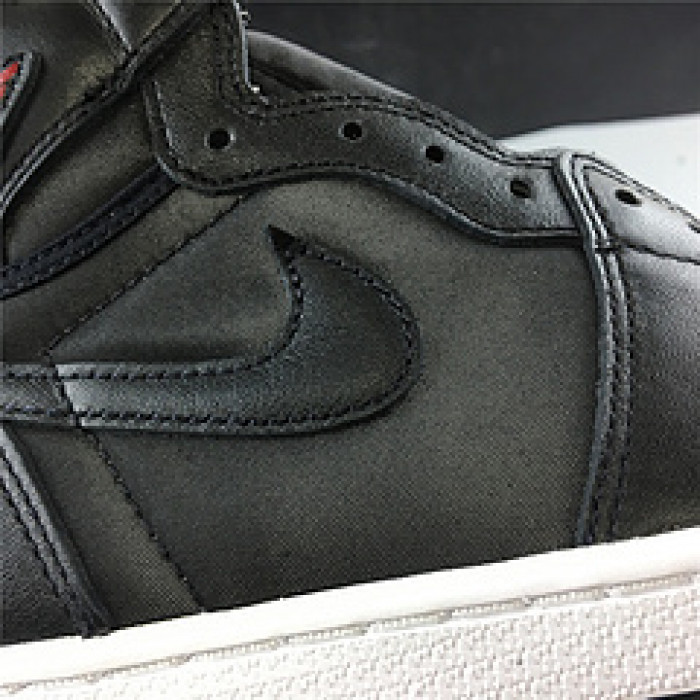 Air Jordan 1 Black Satin Gym Red 555088-060