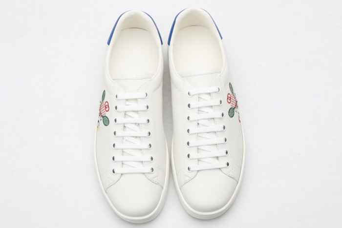 Gu66 Ace Embroidered Low-Top Sneaker 603696 AY070 9096