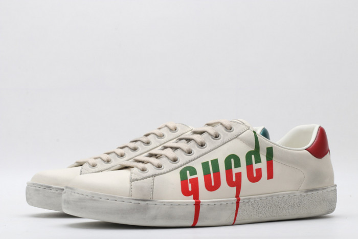 Gu66 Ace Embroidered Low-Top Sneaker 576137 A38V0 9090