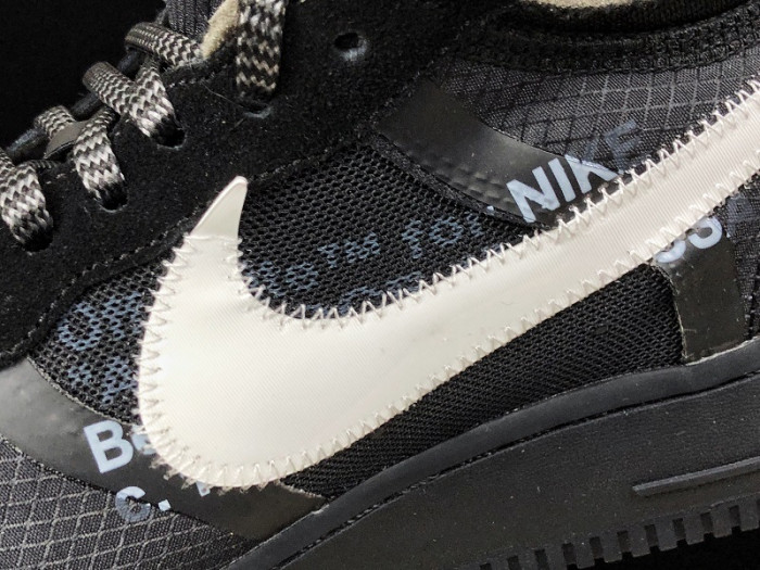 NikeAir Force 1 Low OFW Black White AO4606-001