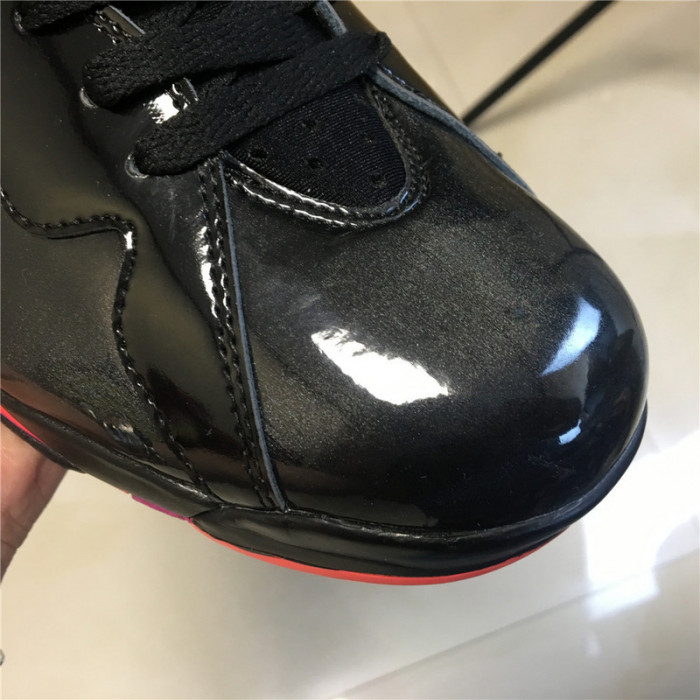 AIR JORDAN 7 RETRO BLACK PATENT 313358-006