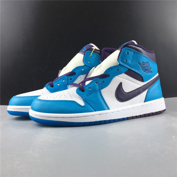 Jordan 1 Mid Hornets 554724-415